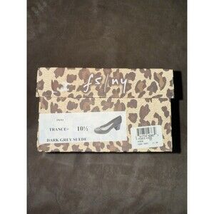 French Sole New York Trance Dark Grey Suede Pumps Size 10.5  NIB Feminine